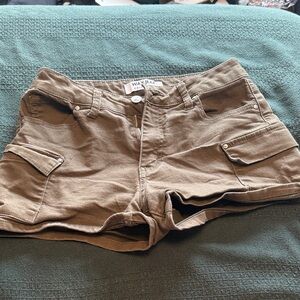 Wax Jean Women's Brown Cargo Shorts